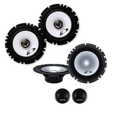 ALPINE 16,5cm Front/Heck Auto Lautsprecher Komplett-SET für LANCIA (#147)