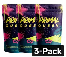  3-Pack Primal Queen Beef Organ Supplement for Women   60ct   3-Month Supply