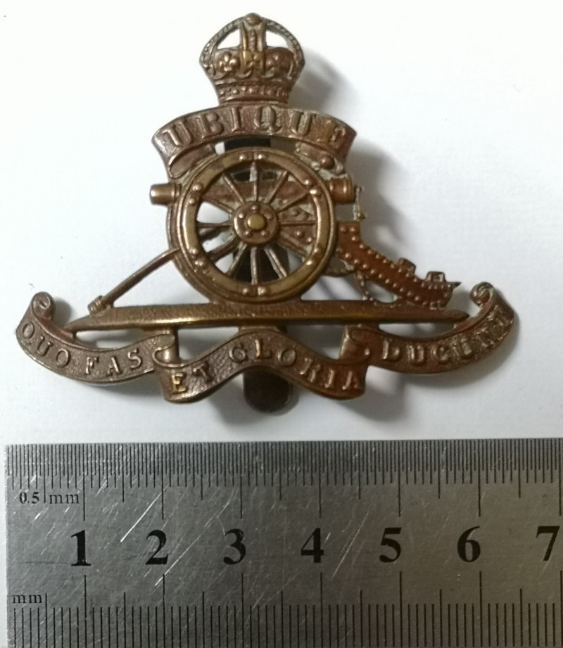 Boucle De Bride Militaire Vintage – British Army RHG & H, Laiton D'époque