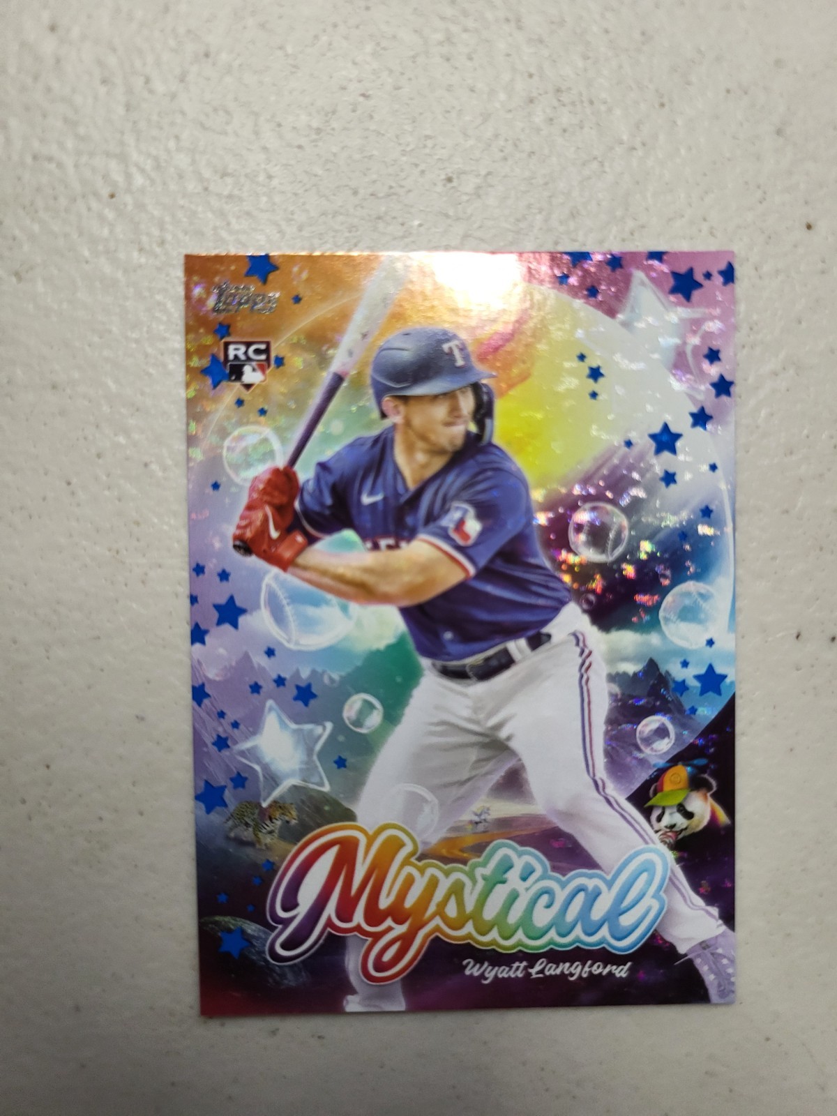 2024 Topps Update Series Mystical Blue #MYS-21 Wyatt Langford RC NM