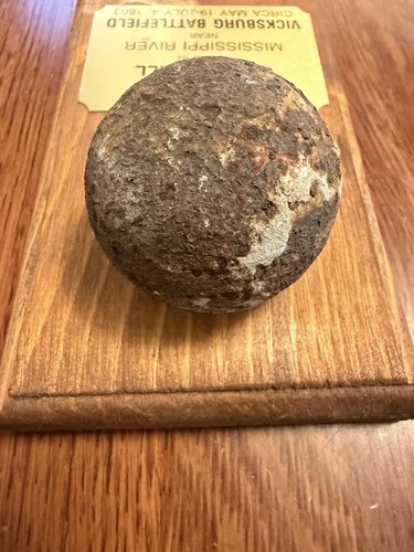 Civil War era Cannonball, With plaque