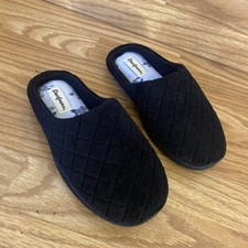 Dearfoams Cozy Comfort Women's Slip On Clog Slippers - Black -Small 5-6 NWOT