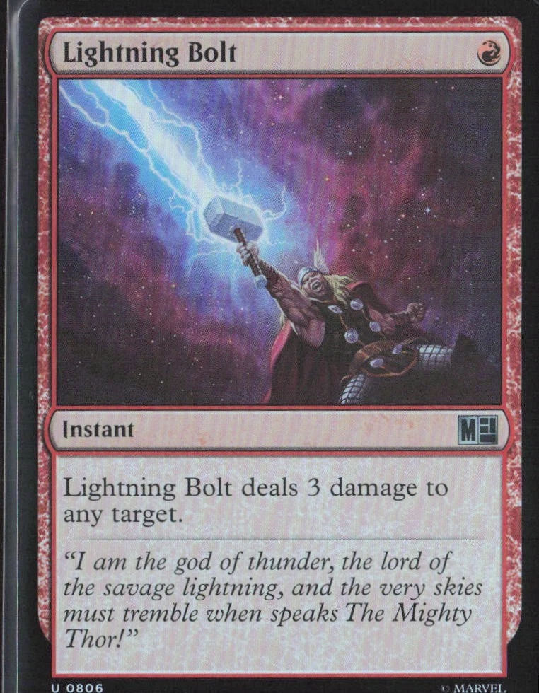 Lightning Bolt In Individual Magic: The Gathering Cards for sale