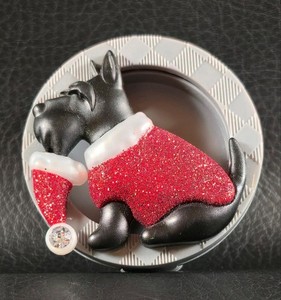 Bath & Body Works SCOTTIE CAR FRAGRANCE HOLDER Visor Clip+3 Refills Scotty Dog
