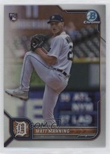 2022 Bowman Chrome Refractor 34/499 Matt Manning #23 6u5