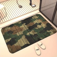 1pc Camouflage Pattern Design Door Mat Non-slip Bathroom Floor Mat Microfibe 1pc Camouflage Pattern Design Door Mat Non-slip Bathroom Floor Mat Microfibe