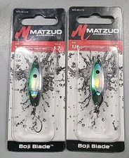 2 Matzuo America Boji Blade 1/16 - Green Edge MTZ-BOJ116-GE FREE SHIPPING 