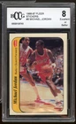 1986-87 Fleer Stickers #8 Michael Jordan Rookie Card BGS BCCG 8 Excellent+