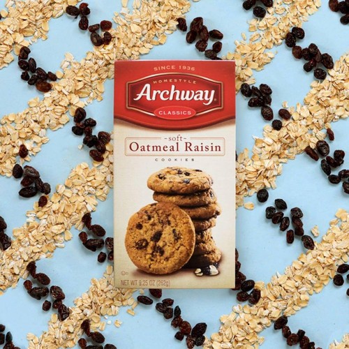 Archway Cookies, Classic Soft Oatmeal Raisin Cookies, 9.25 Oz (Pack of 9) - 第 4/9 張圖片