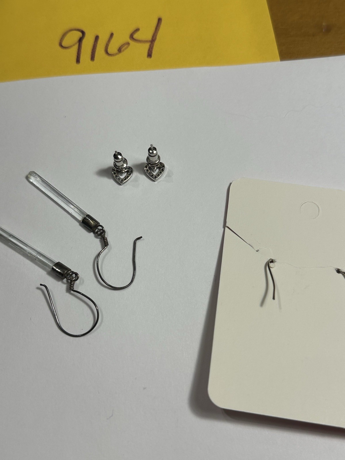 Heart Studs Dangle Earrings 3 Sets Bundle Fashion… - image 10