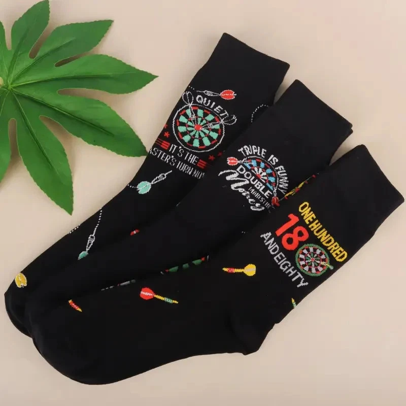 Darts Theme Novelty Socks Dartboard 180 Double Treble Arrows Gift UK 6-10