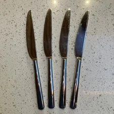 4 WMF Cromargan MANAOS BISTRO Solid Dinner Knives 18/10 Stainless Steel Korea