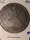 USA ½ dollar  Seated Liberty Half Dollar 1854-VF