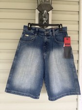 Vintage Y2K Southpole Baggy Denim Jean Shorts Jorts Mens Sz 30x13 New Old Stock