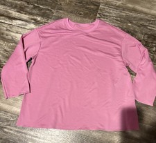 SHEIN Lightweight Pink Sweatshirt Women s Size 2XL NWOT