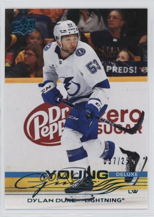 2025-26 Upper Deck Series 1 Young Guns Deluxe 37/250 Dylan Duke #249 1g0s