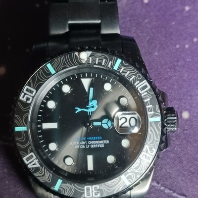 Men's MOD 40mm custom, NH35, Greyburst, Meteor bezel, Exhibition