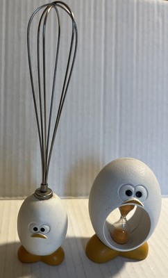 Joie Timey 3 Minute Egg Hourglass Timer & Egg Whisk - MSC International Kitchen