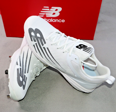 New Balance FuelCell 4040 v6 Metal Baseball Cleats Mens 15 White