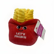 Way To Celebrate 6 Inch Red French Fries Plush Modern Yellow Valentine Food Toy