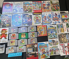Nintendo Wii & N64 Mixed Game Lot w/ Controllers, Cases - Mario, Pokémon, Sonic