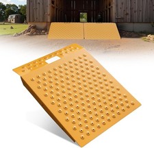 VNN Shed Ramp for Riding Mower Anti-Slip Punch Plate Ramp for ATV Motorcycles