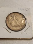 1943-d Walking Liberty Half Dollar, 90% Silver, USA 50c Coin