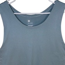 All in Motion Men's Performance Mesh Tank Top Light Blue Size L Moisture Wicking