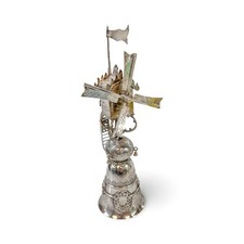 Dutch .833 silver windmill molenbeker wager cup 1907