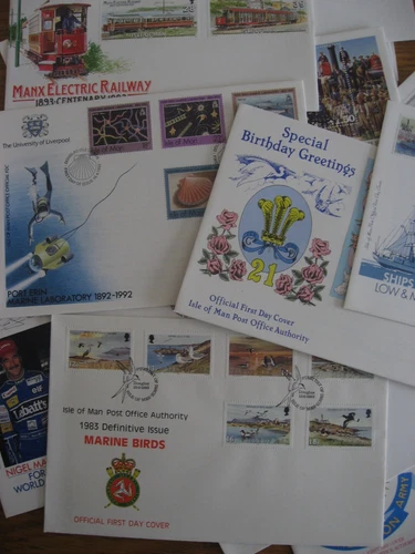 {1} Isle Of Man FDC 1982/93 X 25 Clean Lot..