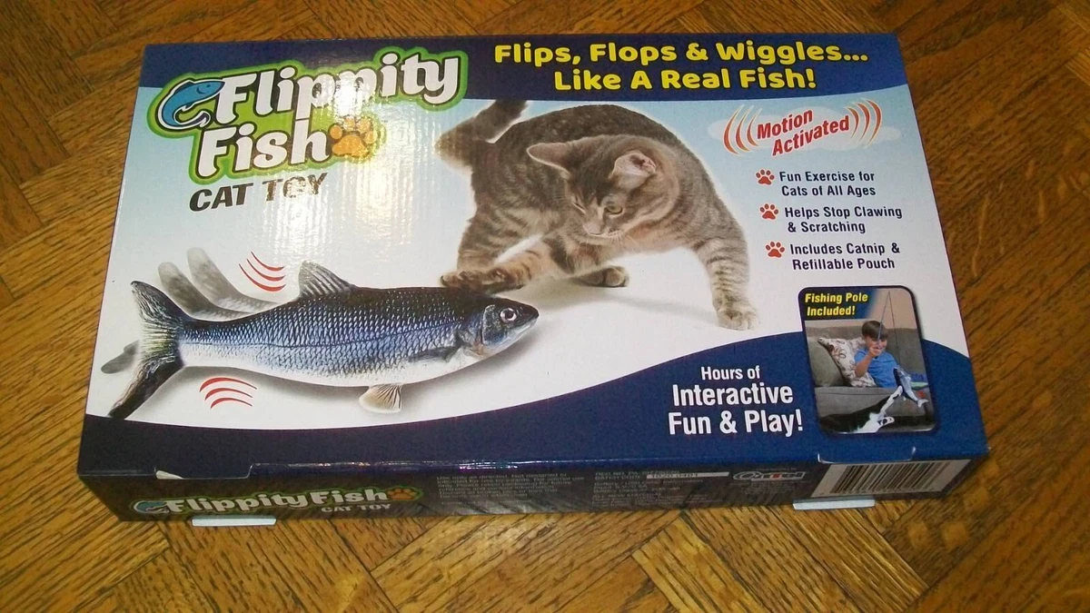 Flippity fish cheap cat toy