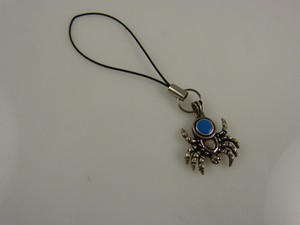 Sterling-silver-925-spider-cell-phone-charm-Gothic-Halloween