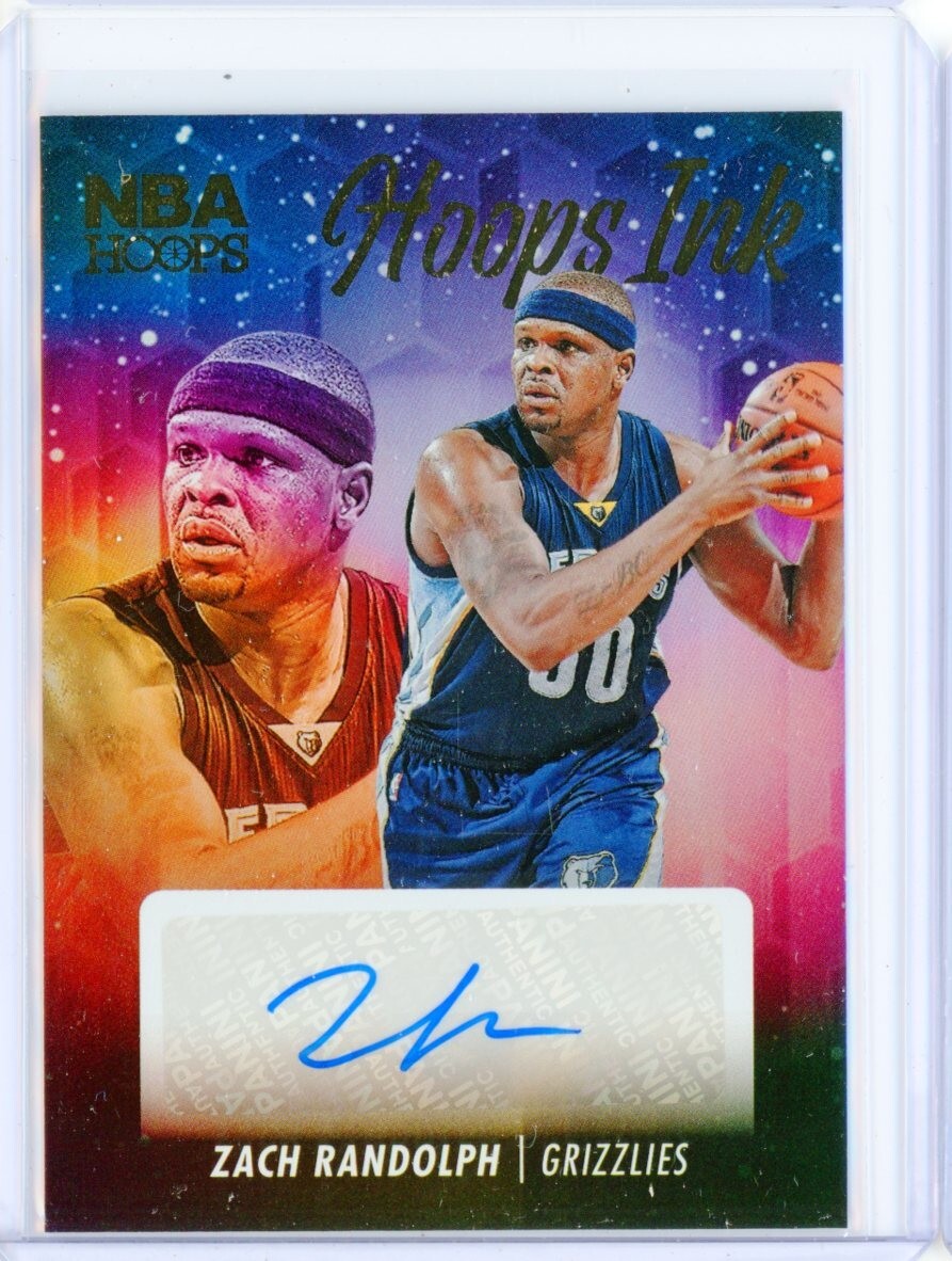 2023-24 Panini NBA Hoops ZACH RANDOLPH Grizzlies AUTO Autograph