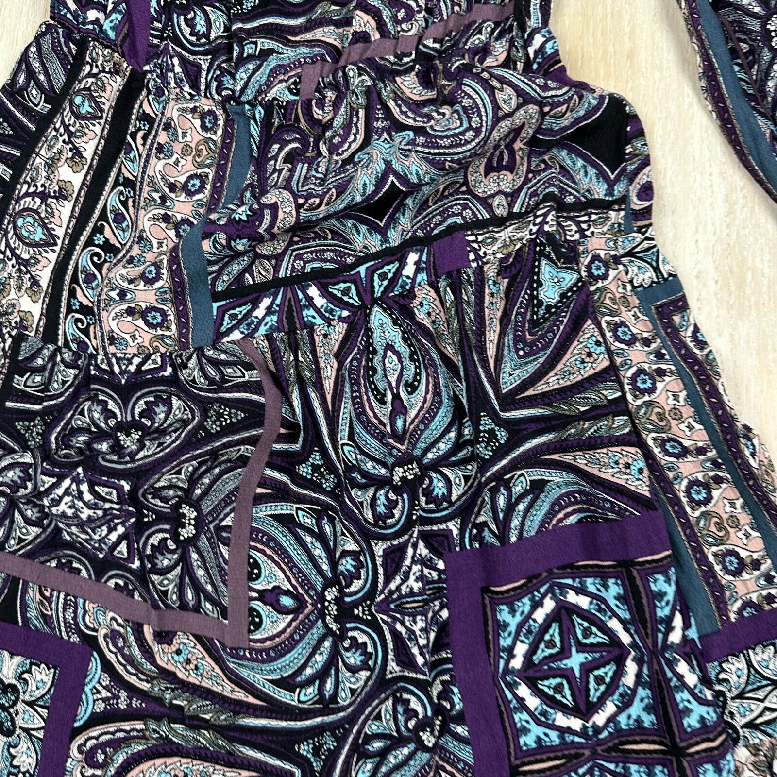 ASOS Patchwork Boho Romantic Cold Shoulder Cottag… - image 6