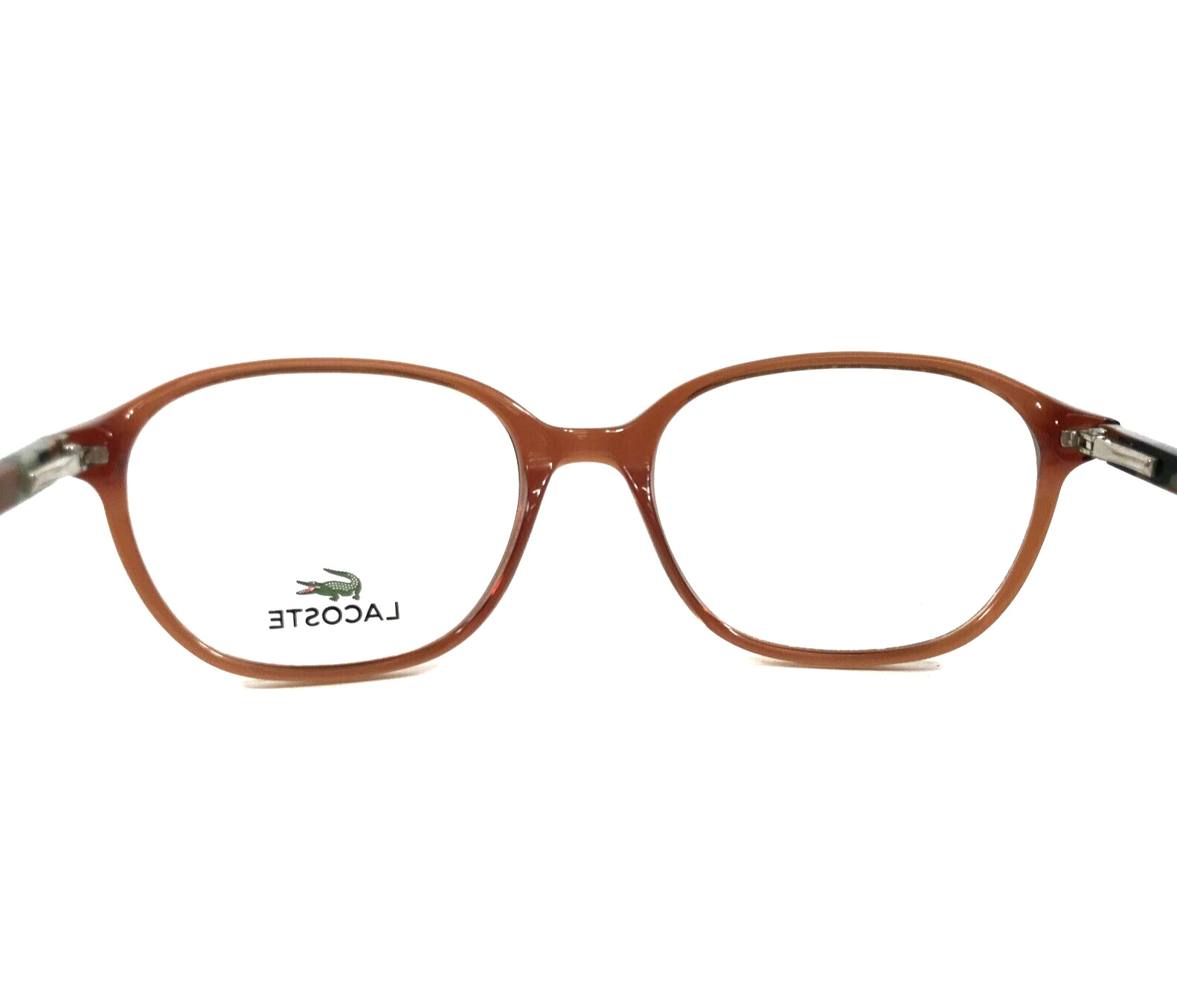 Lacoste Kids Eyeglasses Frames L3613 210 Brown Army Camouflage Round 48-17-130 thumbnail 8