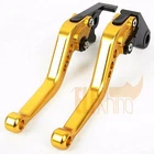 Short Brake Clutch Levers For HONDA MSX 125 GROM 2013-2023 MSX 125SF Gold Black