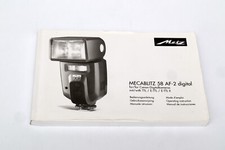 MODE D'EMPLOI FLASH METZ MECABLITZ 58 AF-2 DIGITAL SABOT CANON