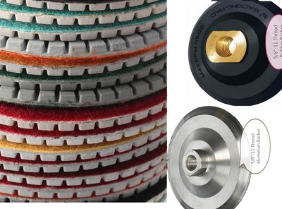 5'' Diamond Polishing Pad 60+2 Granite Masonry Concrete Marble refinishing repair