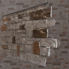 Fassadenverkleidung NovikStone AC Platte 114x51cm 10 St. 4,65qm Felsstein saddle