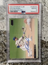 2021 Topps Stadium Club - Black Foil Auto #201 Keston Hiura #SCBA-KH 19/25