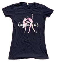 Cloud and Victory T-Shirt Women's Size Small S Blue Gaynor Girls Short Sleeve