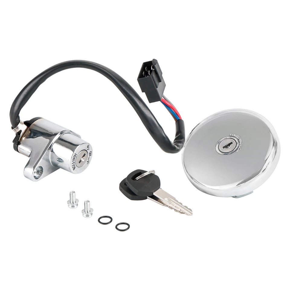 Ignition Switch Fuel Cap For Kawasaki Vulcan VN800 Classic Drifter 500 LTD 01 T1 Foto 3 de 4