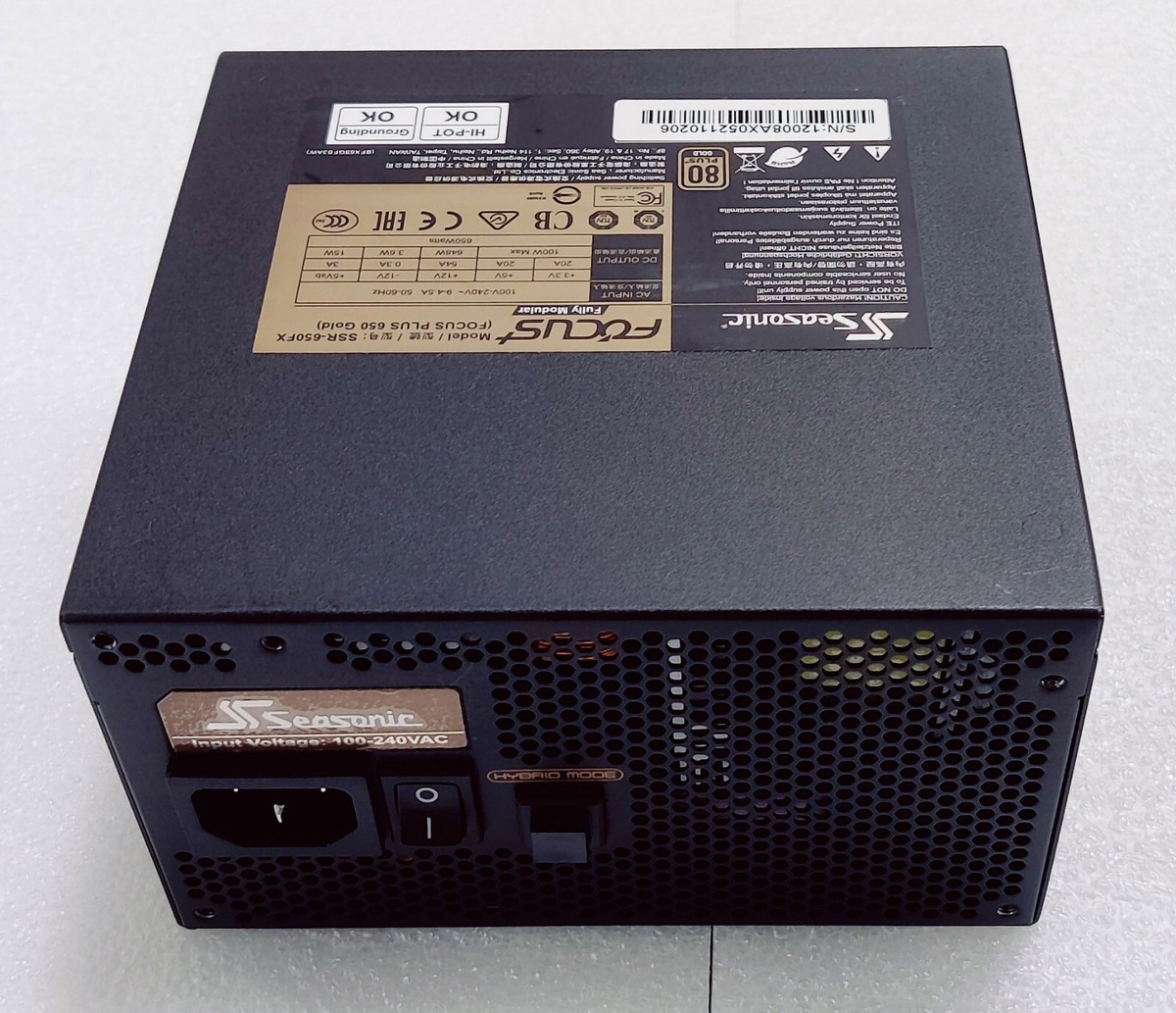 Seasonic FOCUS SSR-650FX PC電源 650W Seasonic SSR-650FM FOCUS Gold - 製品詳細 | パソコンSHOP