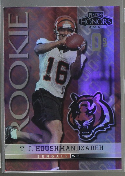 2001 Playoff Honors - X's and O's #140 T.J. Houshmandzadeh /70 (RC) for ...
