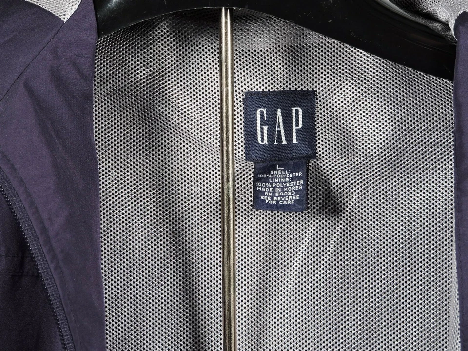 Женская куртка с капюшоном GAP - темно-синий - легкий - размер L - Изображение 4 из 4