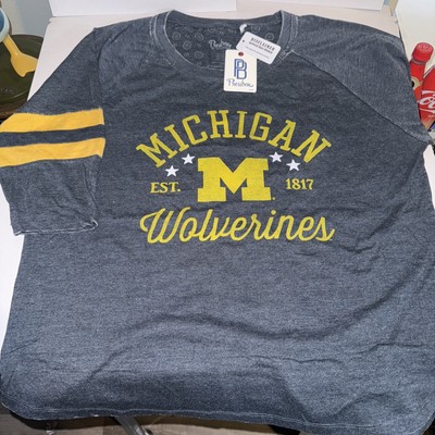 Pressbox by Royce Apparel Women s Michigan Wolverines Shirt Size 2X GO BLUE