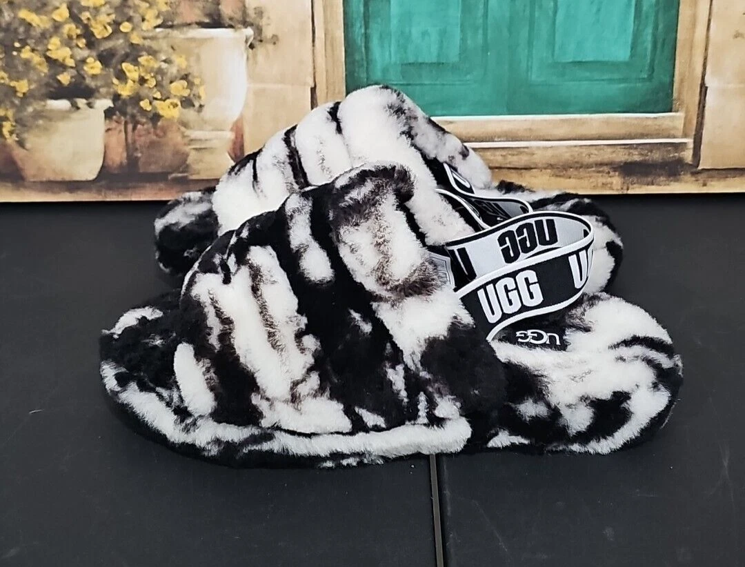 UGG SCIVOLO IN MARMO NERO FLUFF YEAH 1123636k DONNA TAGLIA 3