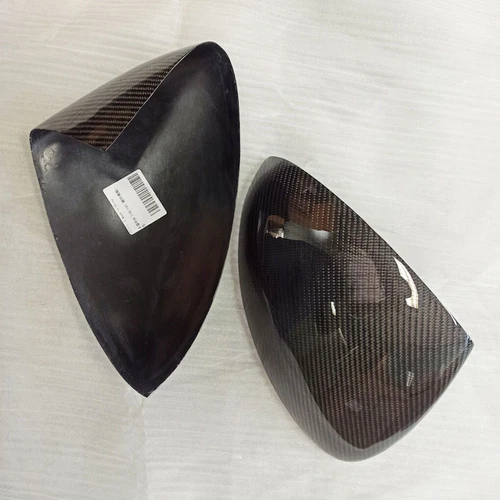 2X For Porsche Cayenne 958 11-14 Carbon Fiber Side View Mirror Cover Cap Overlay - Picture 8 of 11