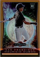 2020 Panini Titan Neon Orange #23 Mauricio Dubon /17 - NM-MT