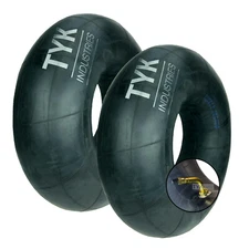 Two 5.70/5.00-8, 5.70-8, 5.00-8 Forklift Cart Tire Inner Tubes JS2 Metal Valves